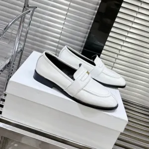 LOAFERS SHEEPSKIN Celine DE FLAT TRIOMPHE Referral discount WHITE ARC Priority shipping