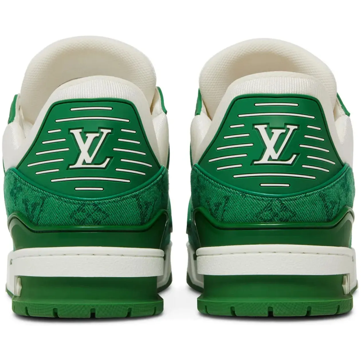 Louis Vuitton trainer green monogram
