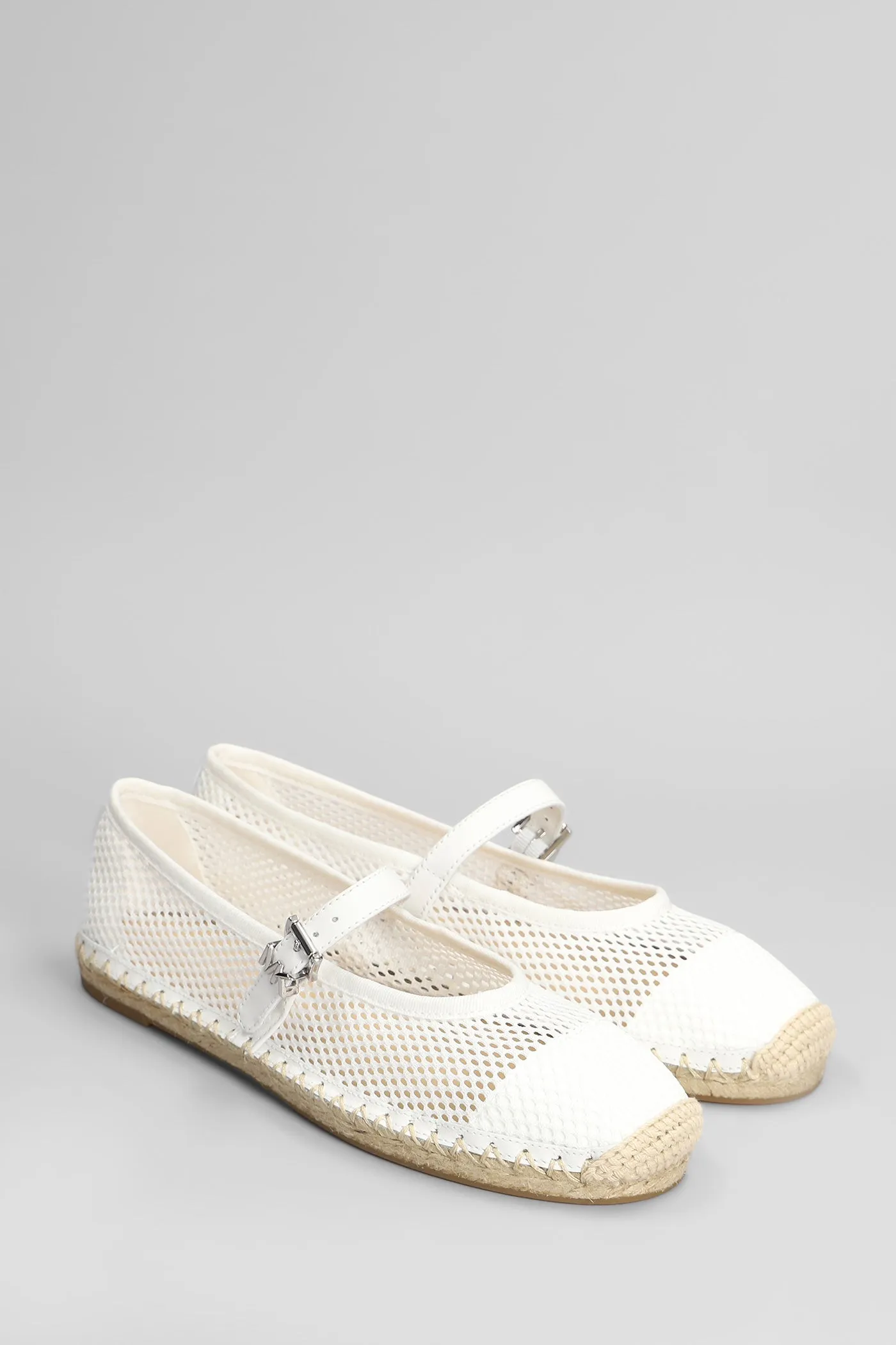 Lynn Espadrilles in white fabric