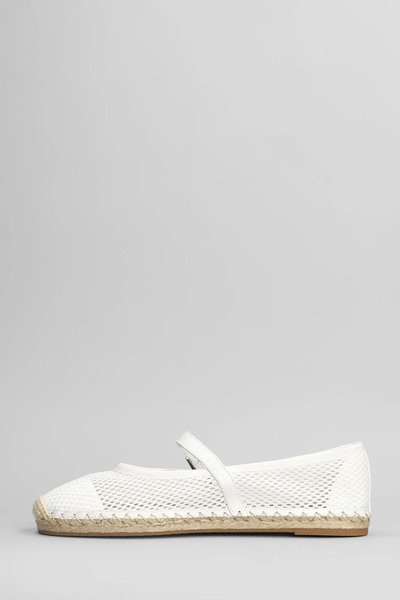 Lynn Espadrilles in white fabric