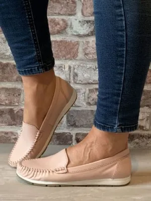 Marco Tozzi Nude loafer 24600
