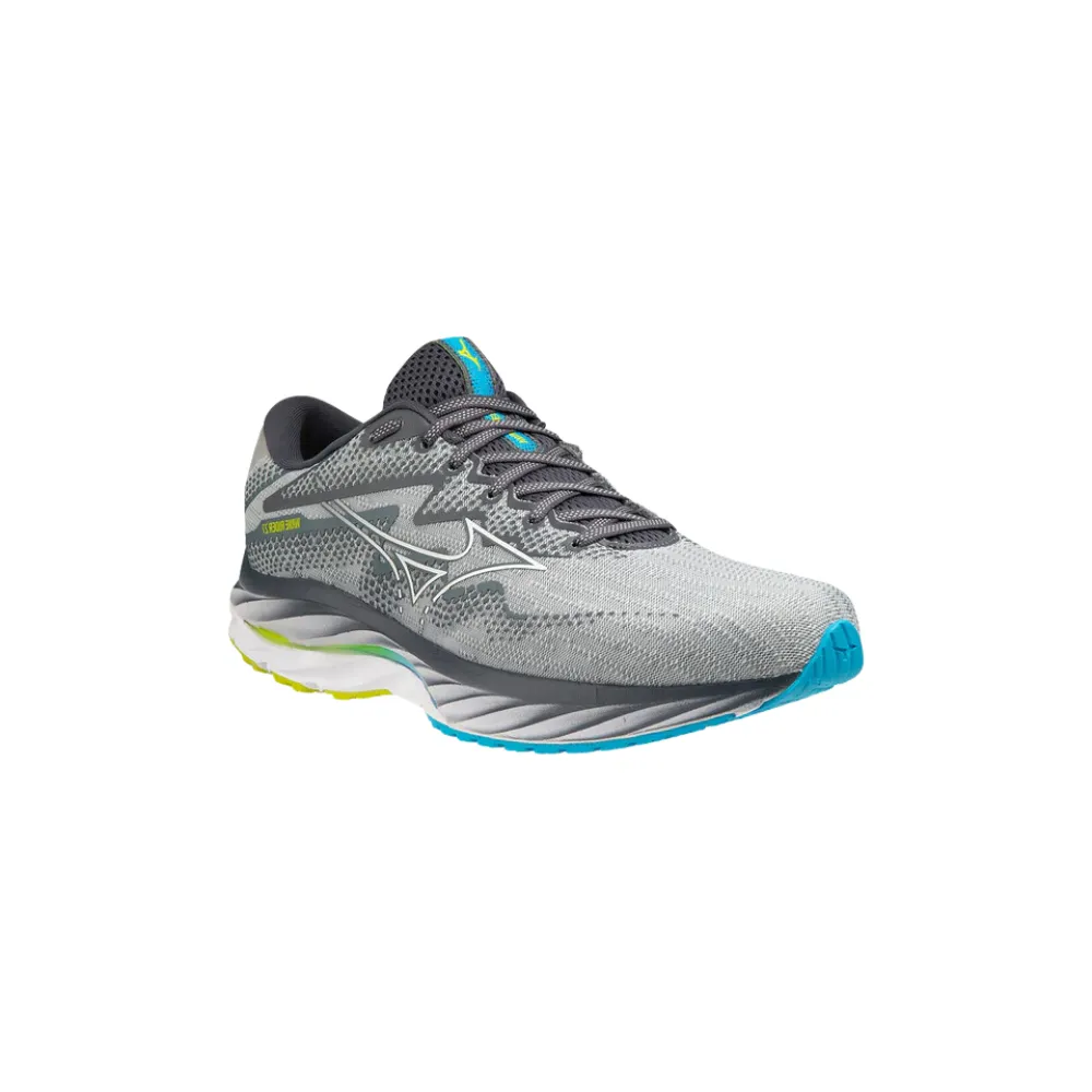 Mizuno Wave Rider 27 Mens Pearl Blue/White/Bolt