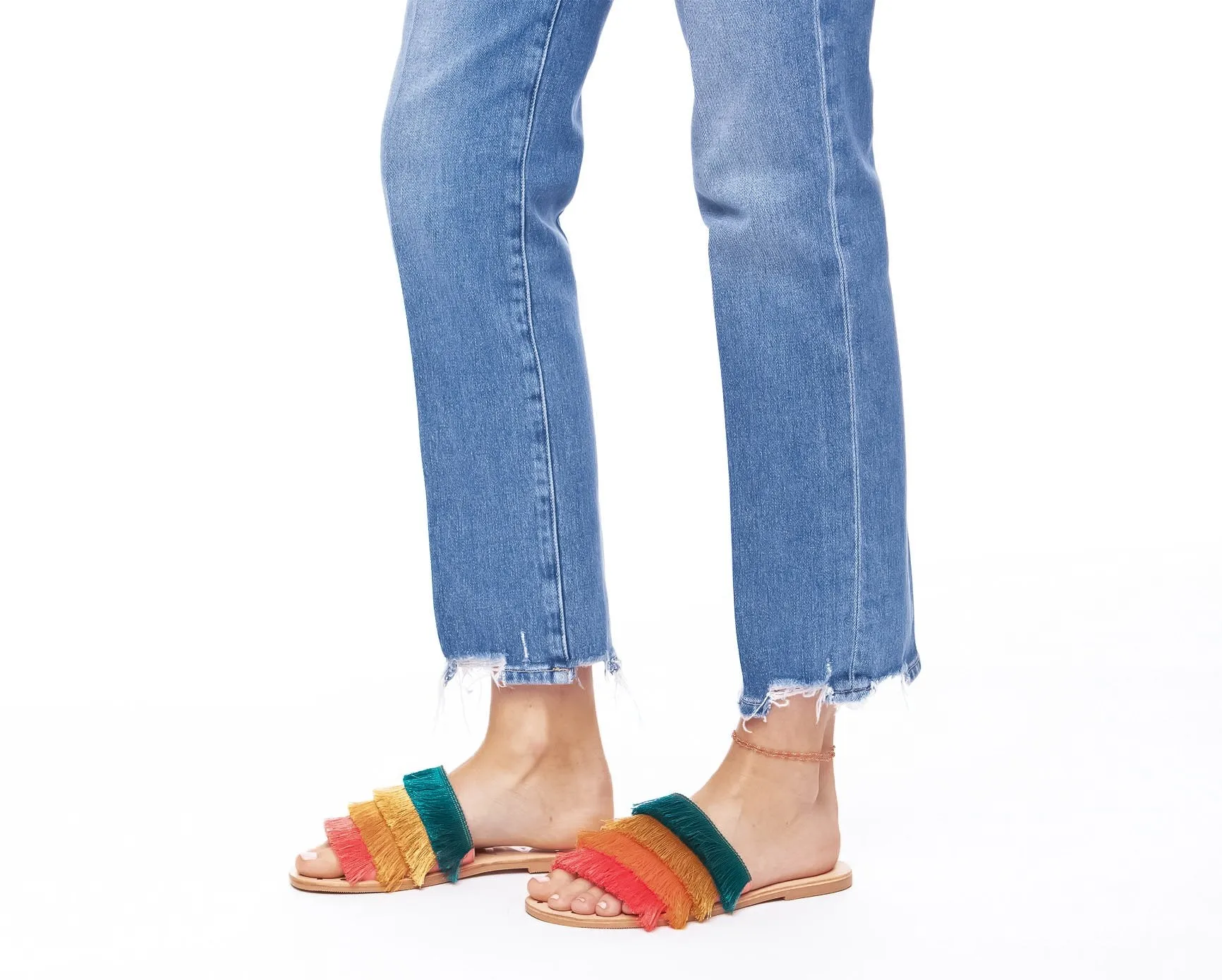 Multicolor Reduced - Belt Fringes - Wide range Ibiza One Sandals