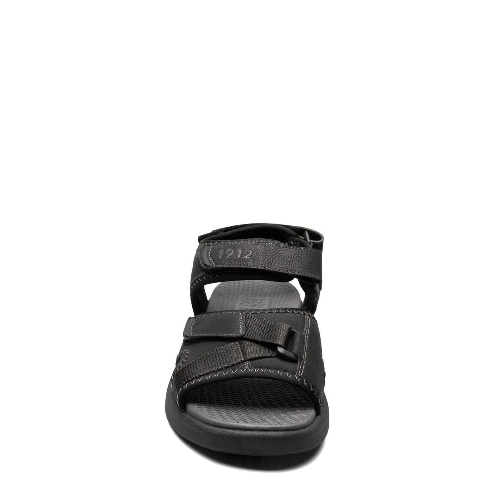 Nunn Bush Men's Rio Vista River Slide Sandal with Adjustable Straps for Perfect Fit, Black, 9 Wide