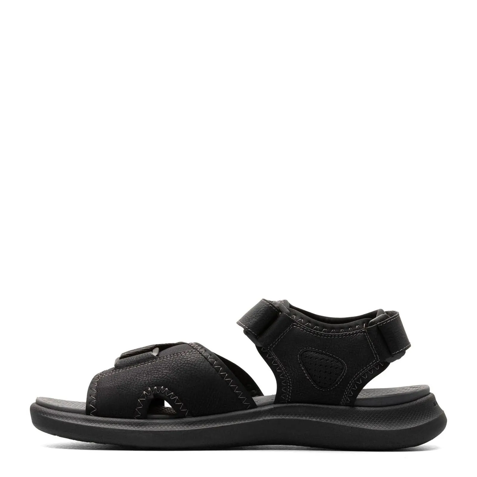 Nunn Bush Men's Rio Vista River Slide Sandal with Adjustable Straps for Perfect Fit, Black, 9 Wide