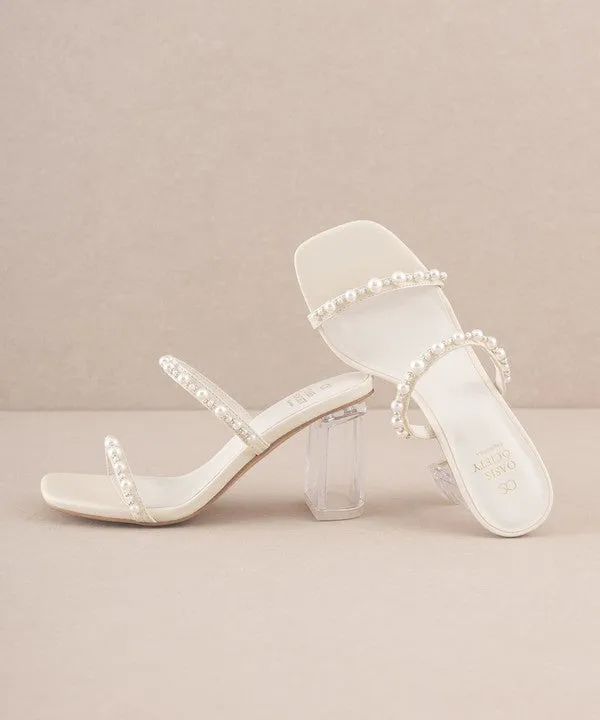 Pearlina Block Heel Mule Sandal