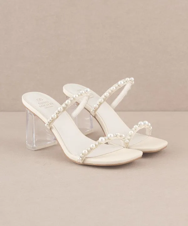Pearlina Block Heel Mule Sandal