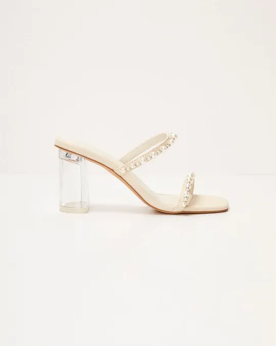 Pearlina Block Heel Mule Sandal
