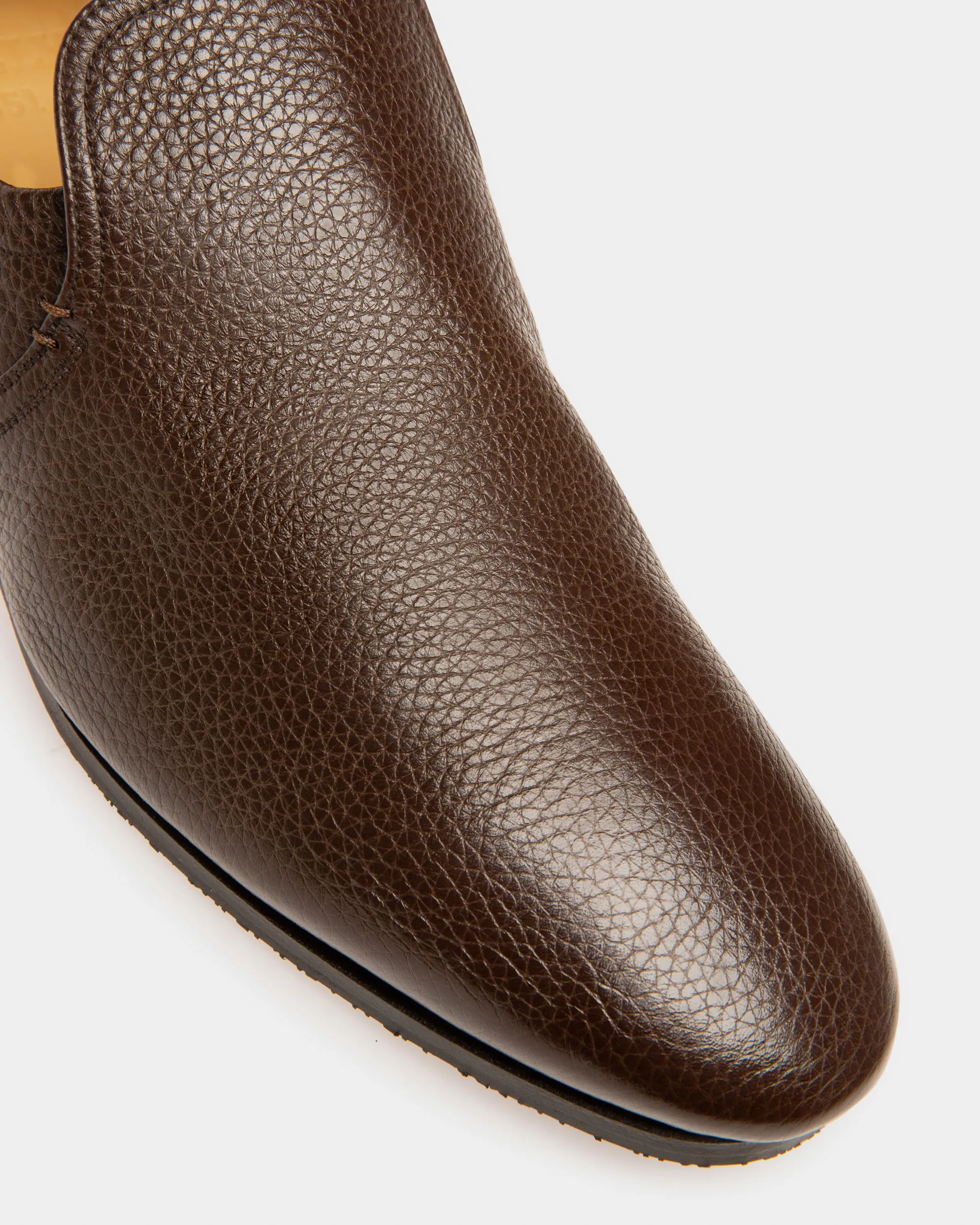 Planker Leather Loafers In Brown