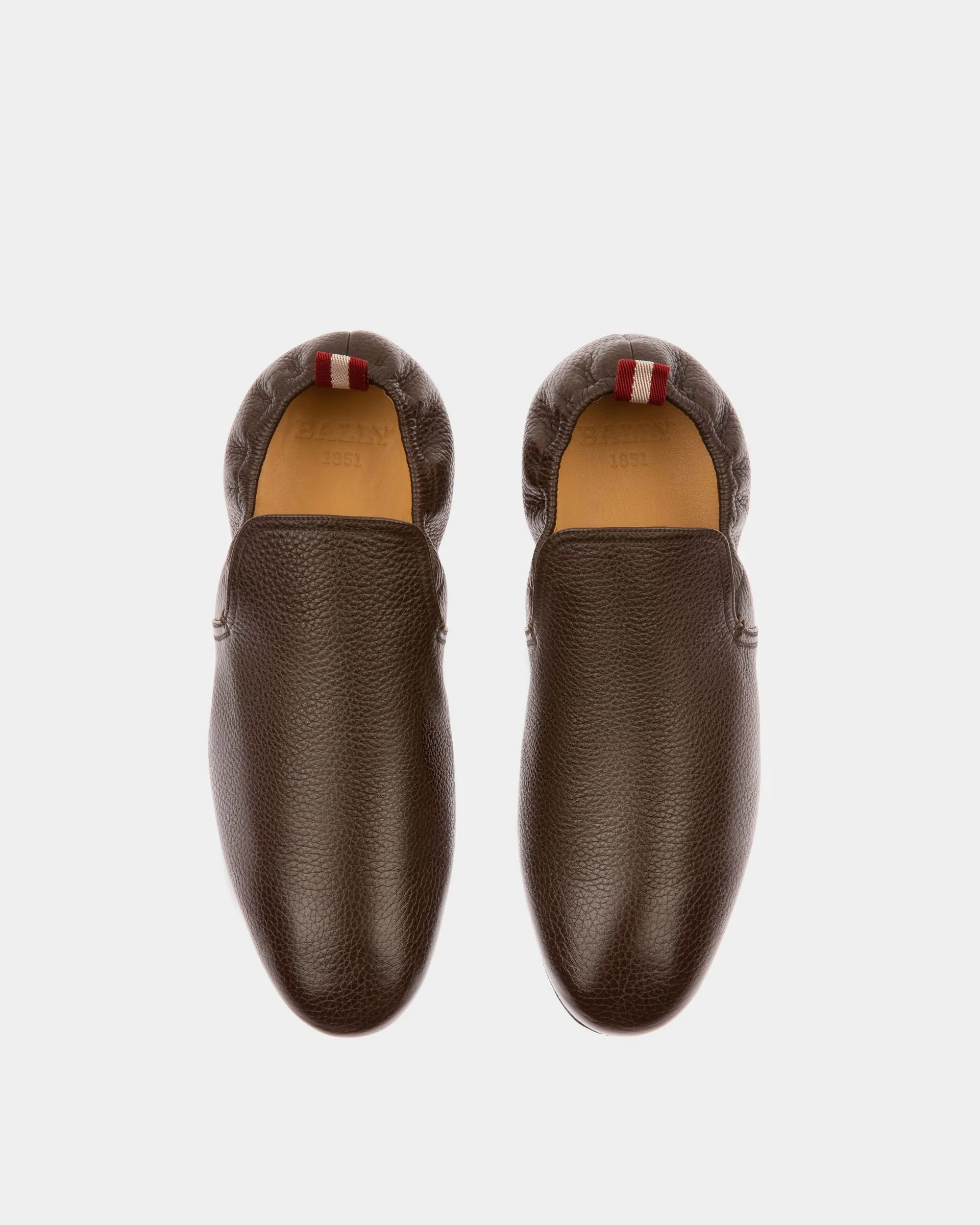 Planker Leather Loafers In Brown