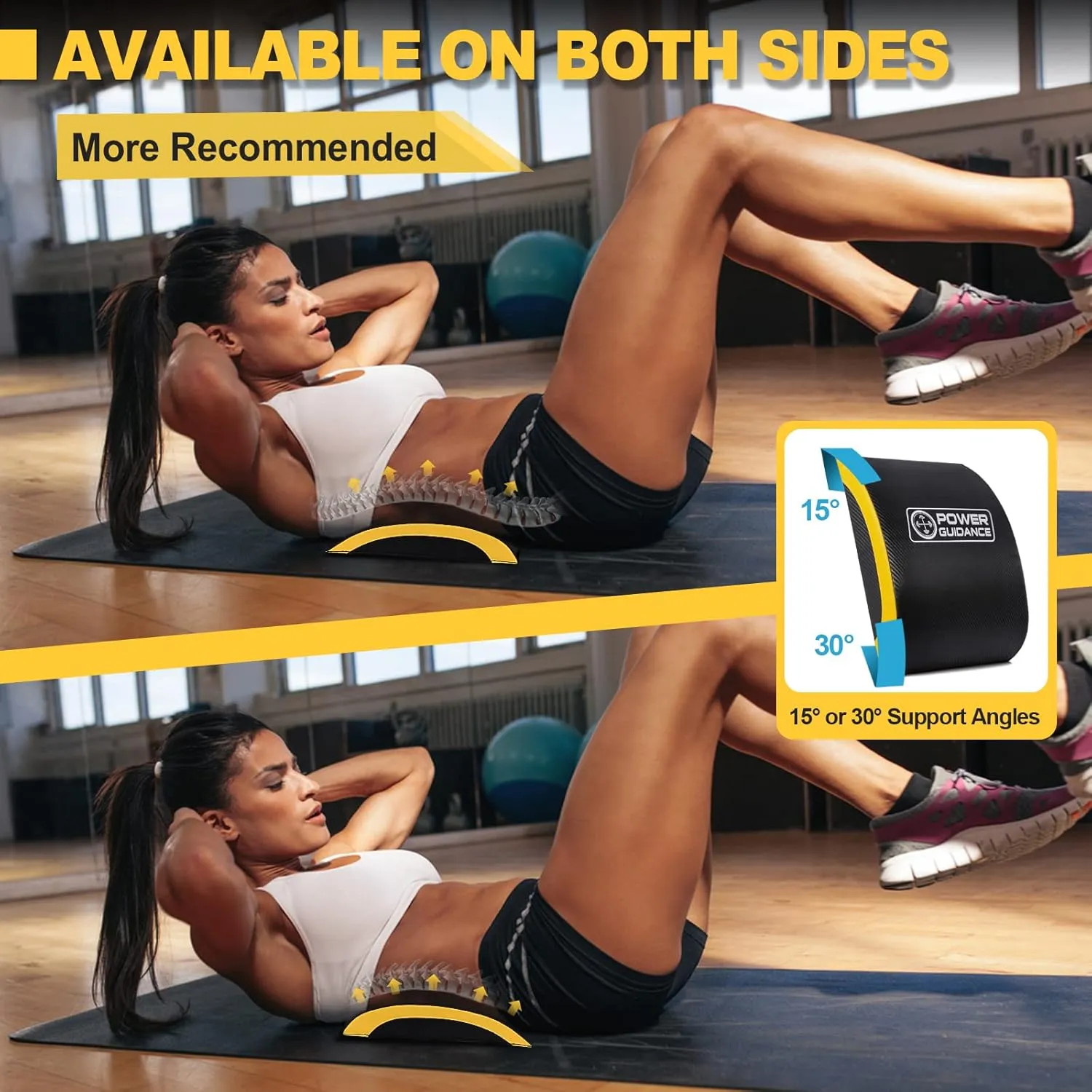 POWER GUIDANCE Ab Exercise Mat - Sit Up Pad - Abdominal & Core Trainer Mat for Full Range of Motion Ab Workouts