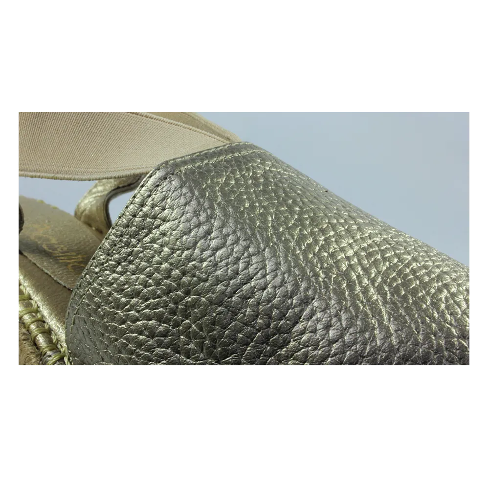"Bariloche" Leather Wedge Espadrilles