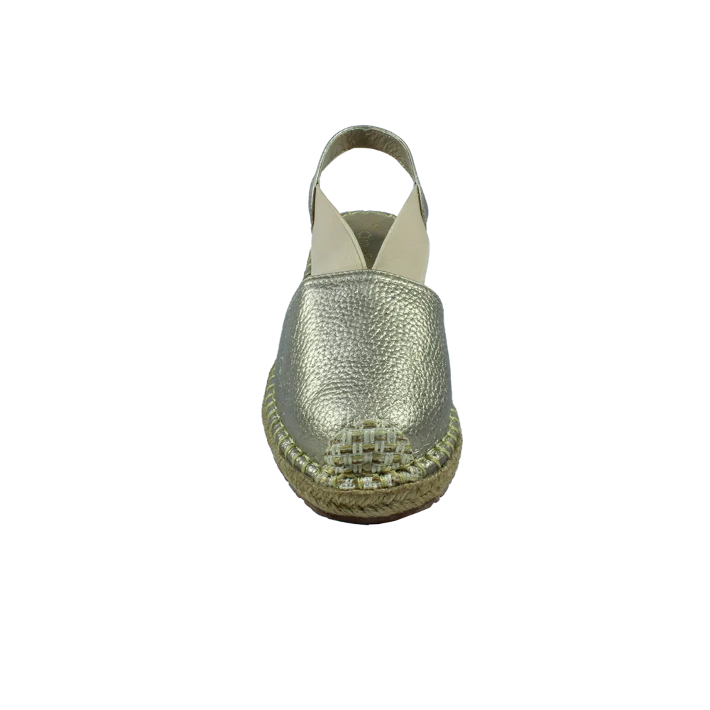"Bariloche" Leather Wedge Espadrilles