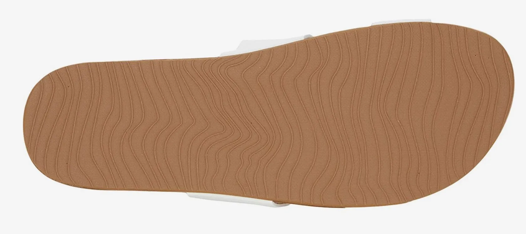 Reef Women's Cushion Vista Black - Natural Slide Sandal ( Vegan)
