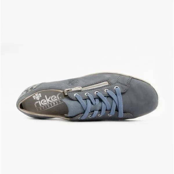 Rieker 53702-15 Womens Trainers Jeans Blue