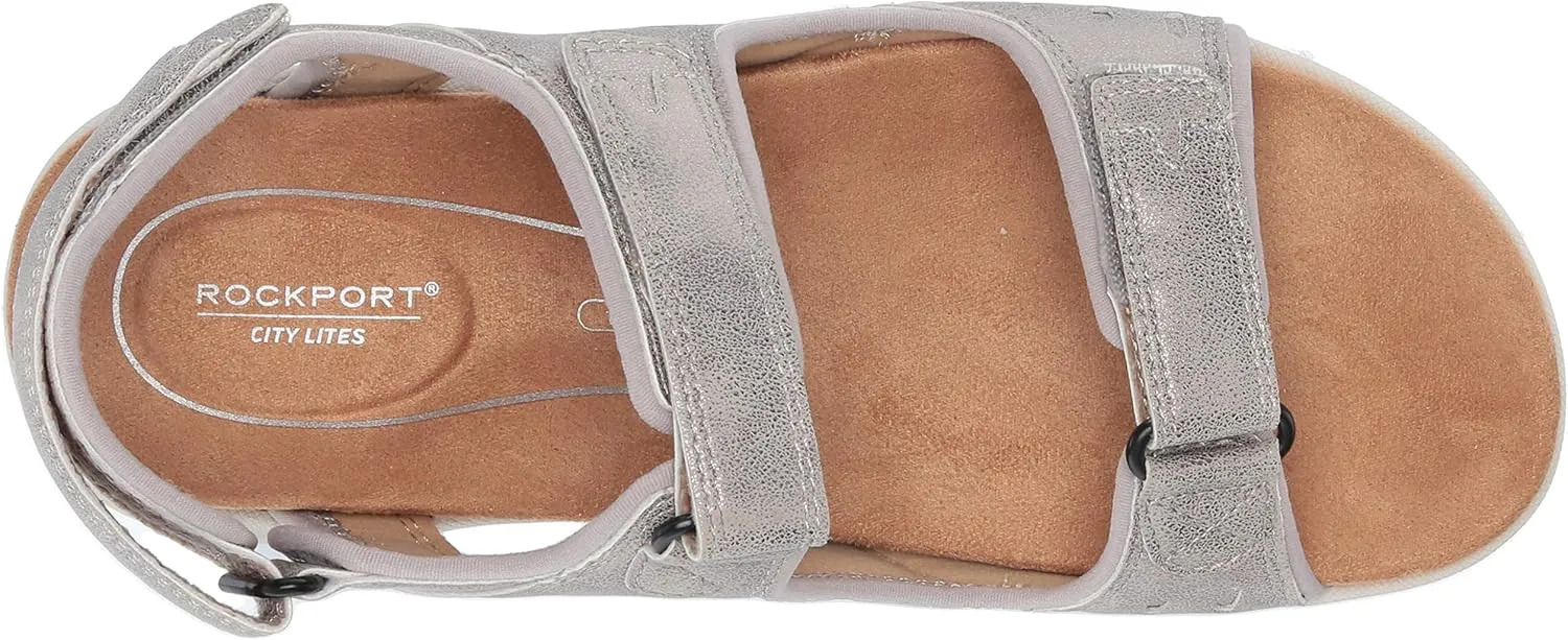 Rockport Women's City Lites Eileen 3 Strap Sandal