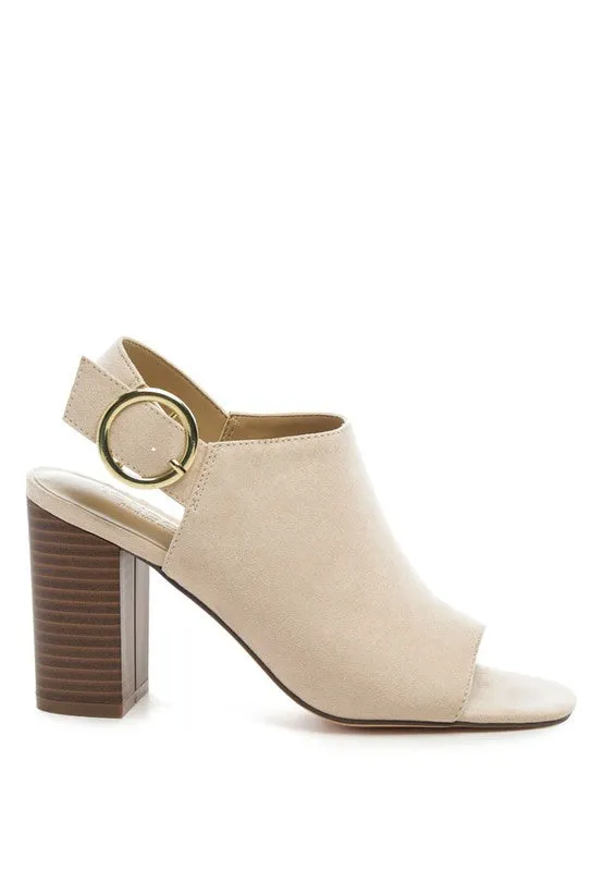 ROISIN BLOCK HEELED SLING BACK SANDAL