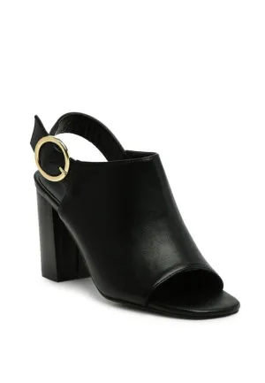 ROISIN BLOCK HEELED SLING BACK SANDAL