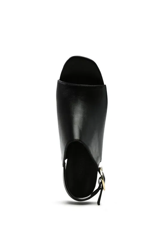 ROISIN BLOCK HEELED SLING BACK SANDAL
