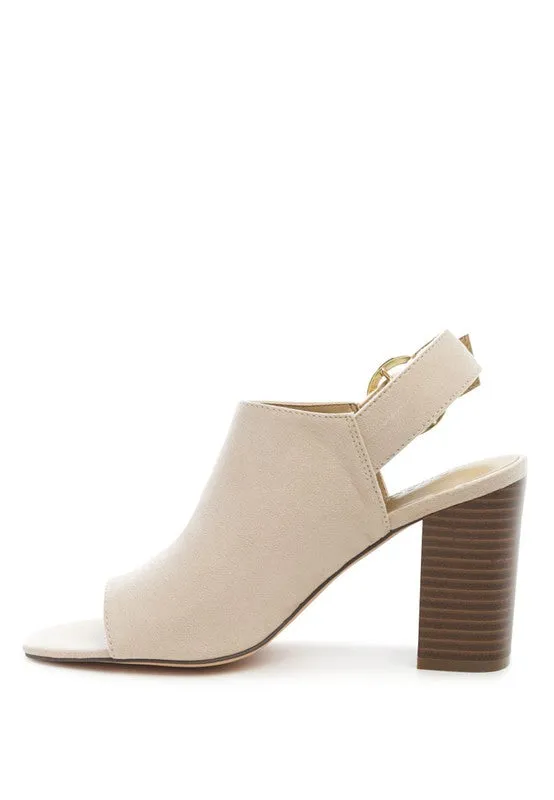 ROISIN BLOCK HEELED SLING BACK SANDAL