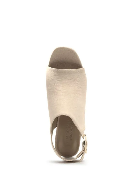 ROISIN BLOCK HEELED SLING BACK SANDAL