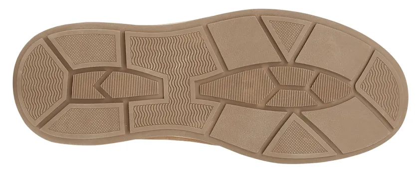 Scimitar Men's Double Gusset Slip on Casual Shoe Tan