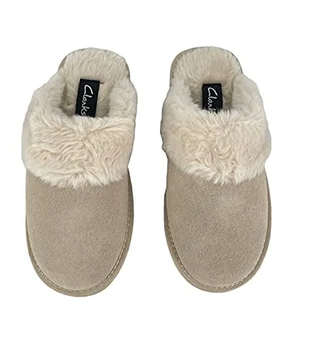 Slipper Natural Clog Scuff Mules Slippers Open Comfort Cosy Slip-On Clarks Reliable delivery Hot deal Back