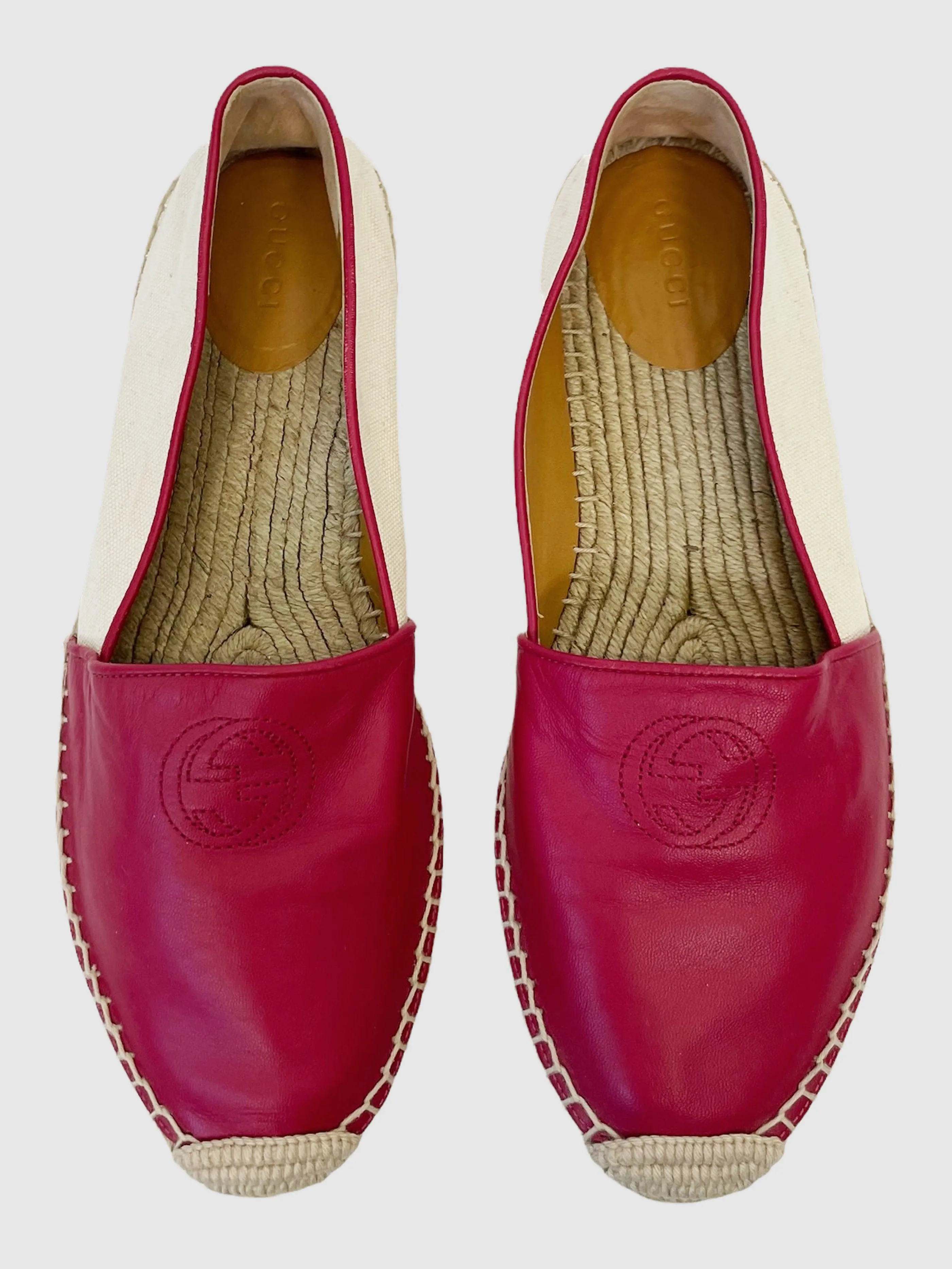 Soho GG Leather Espadrilles - Size 39