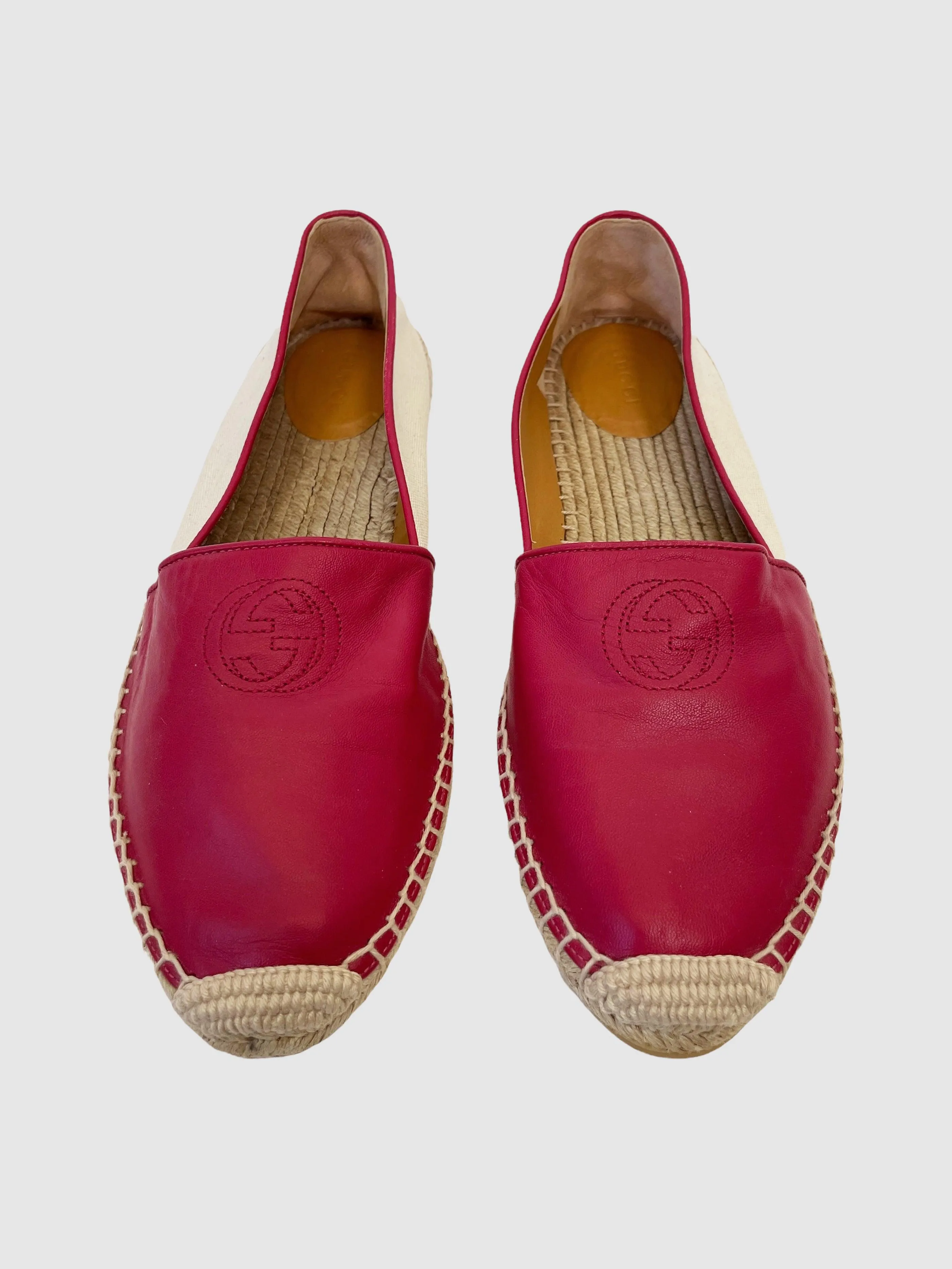 Soho GG Leather Espadrilles - Size 39