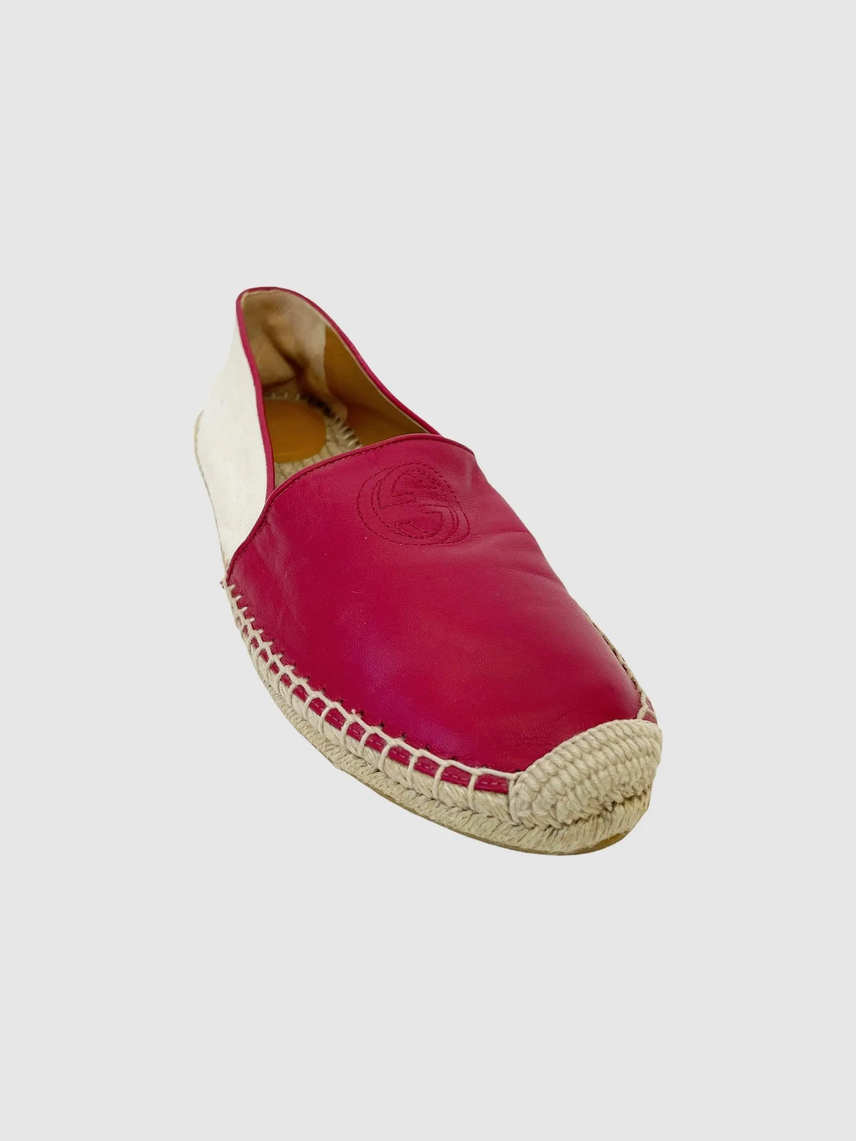 Soho GG Leather Espadrilles - Size 39