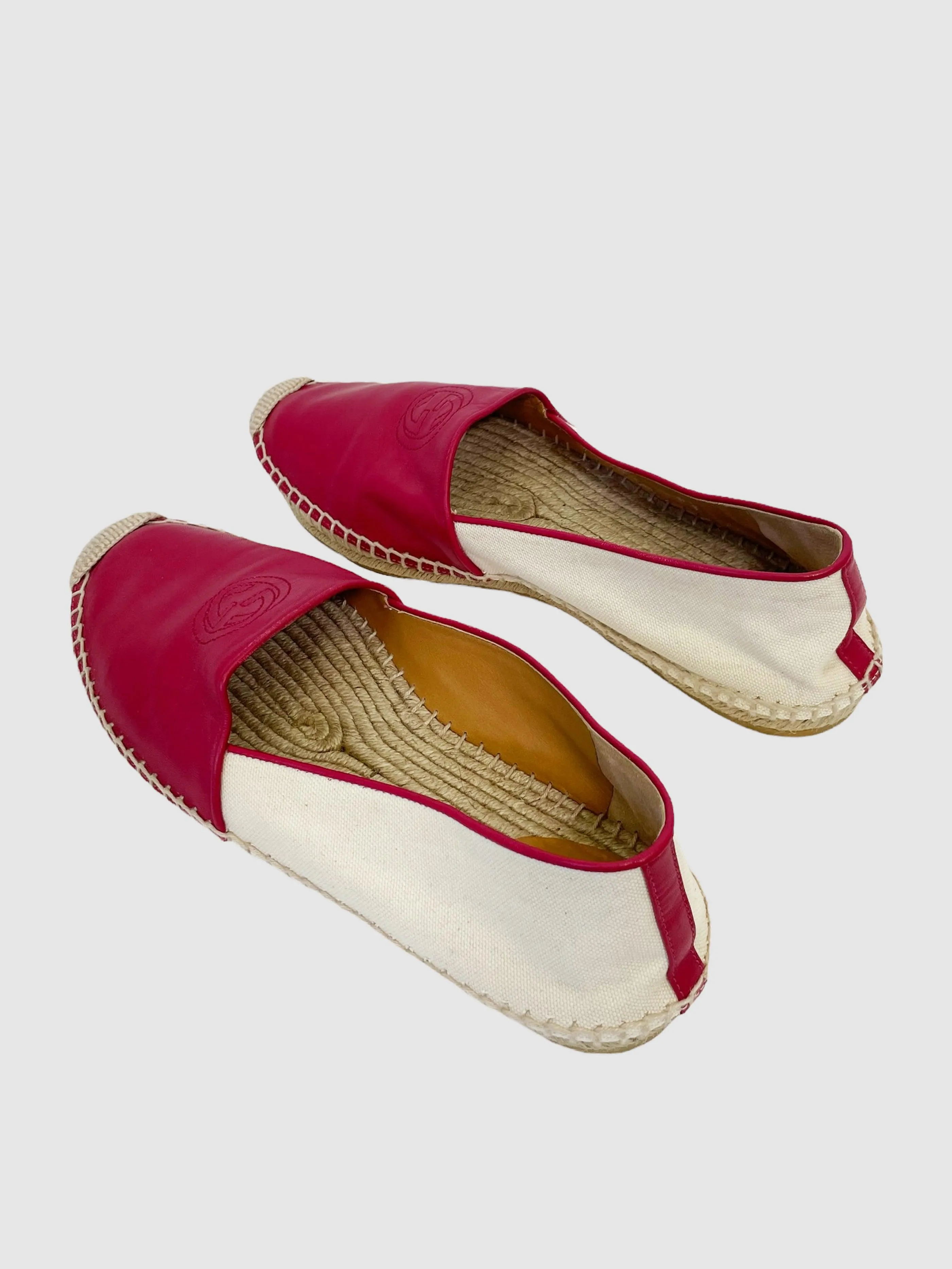 Soho GG Leather Espadrilles - Size 39