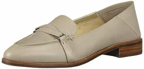 South Loafers Flat On East Positive testimonials Grey Aerosoles Stacked *00% satisfaction guarantee Slip Leather Heel Women's