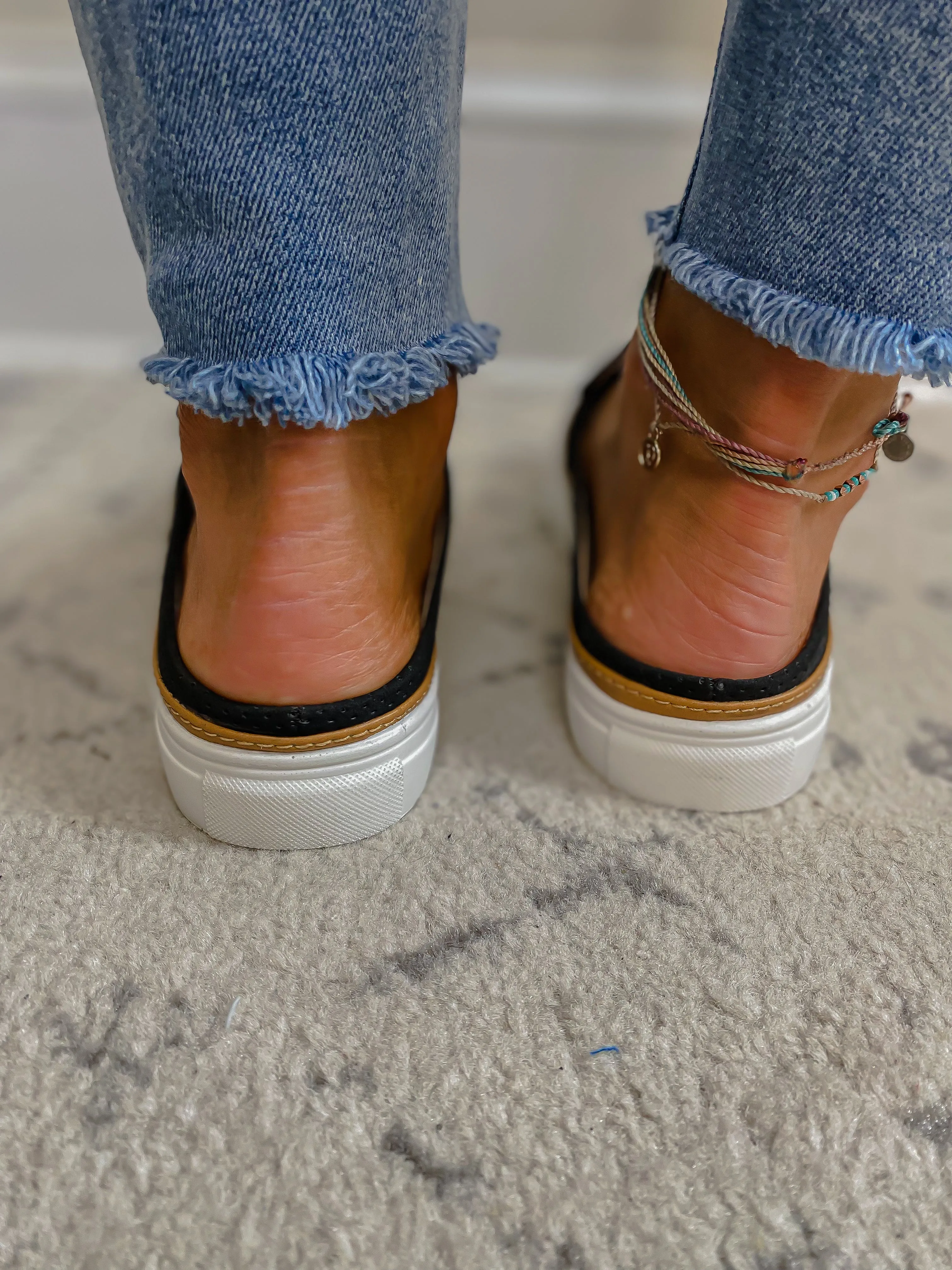 The Dakota Sneaker Mule in Black