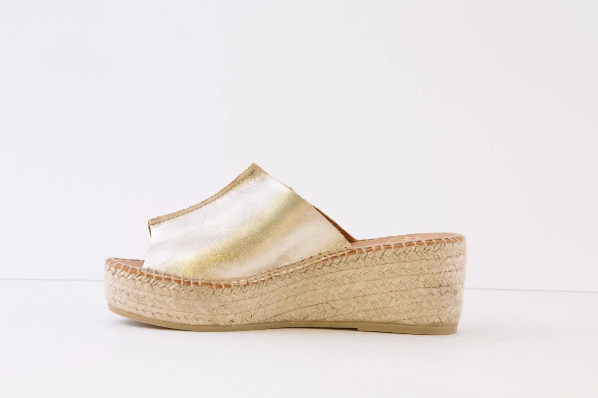 TONI PONS - IVONNE MEDIUM WEDGE FASHION MULE - GOLD
