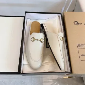 WHITE GG SLIPPER Best value Gucci MULES Secure shipping