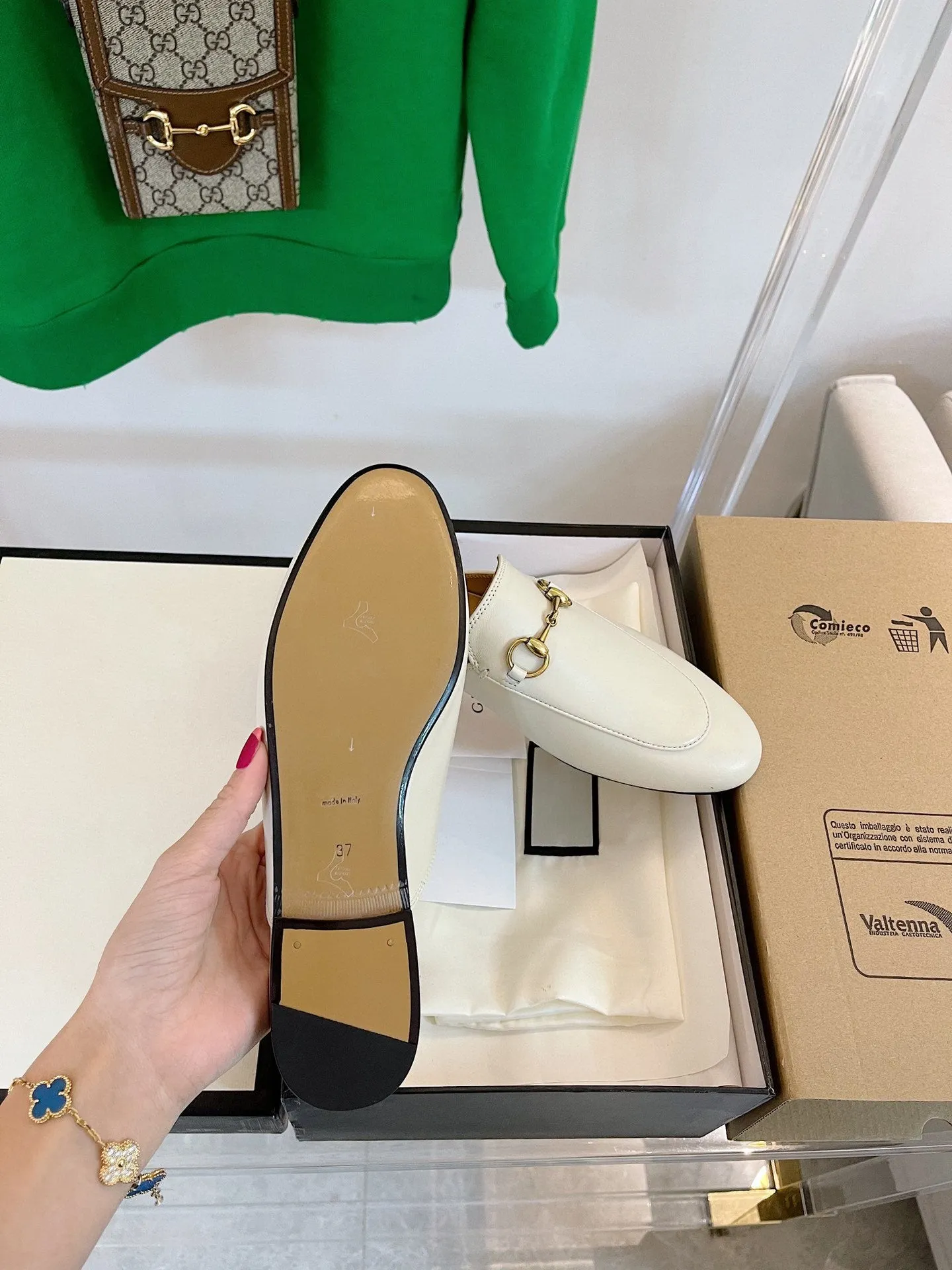 WHITE GG SLIPPER Best value Gucci MULES Secure shipping