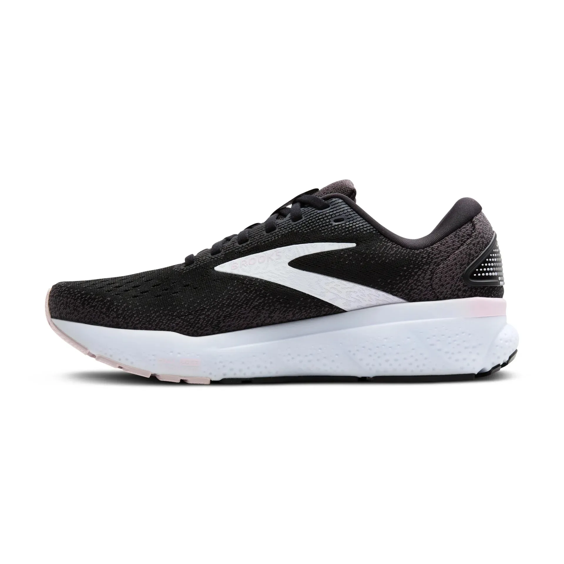 Women's Brooks Ghost 16 (Black/White/Orchid Ice) *Sale*