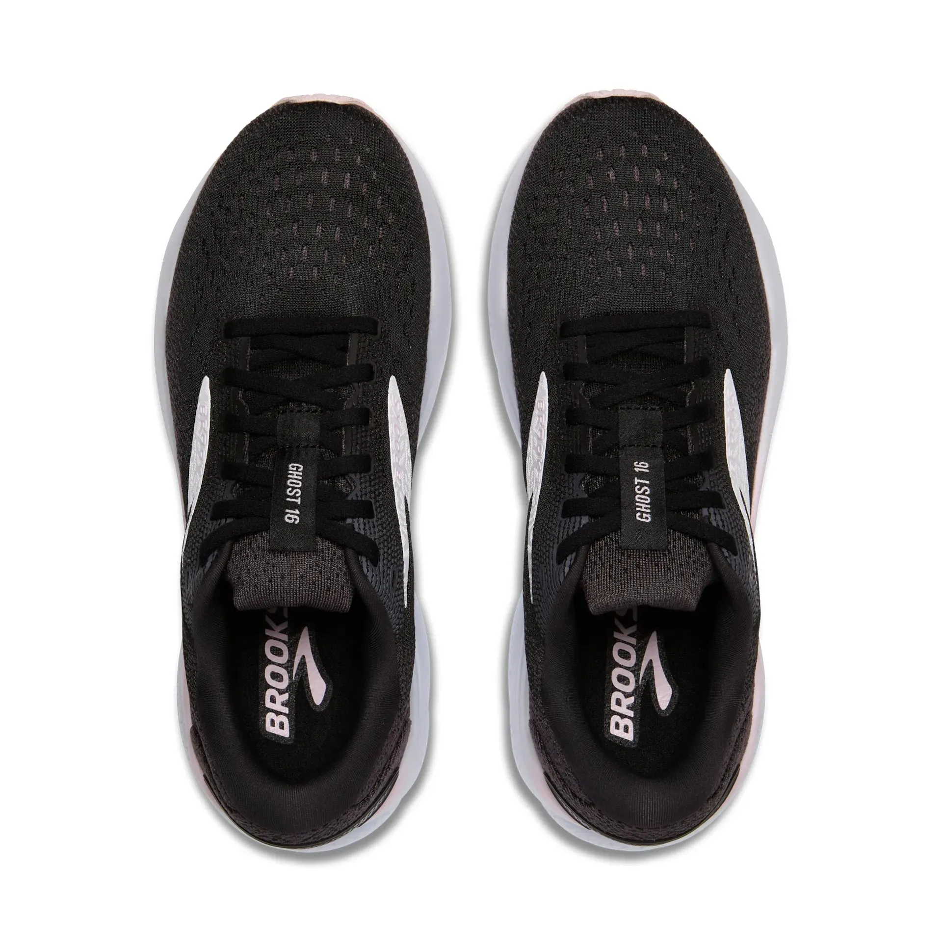 Women's Brooks Ghost 16 (Black/White/Orchid Ice) *Sale*