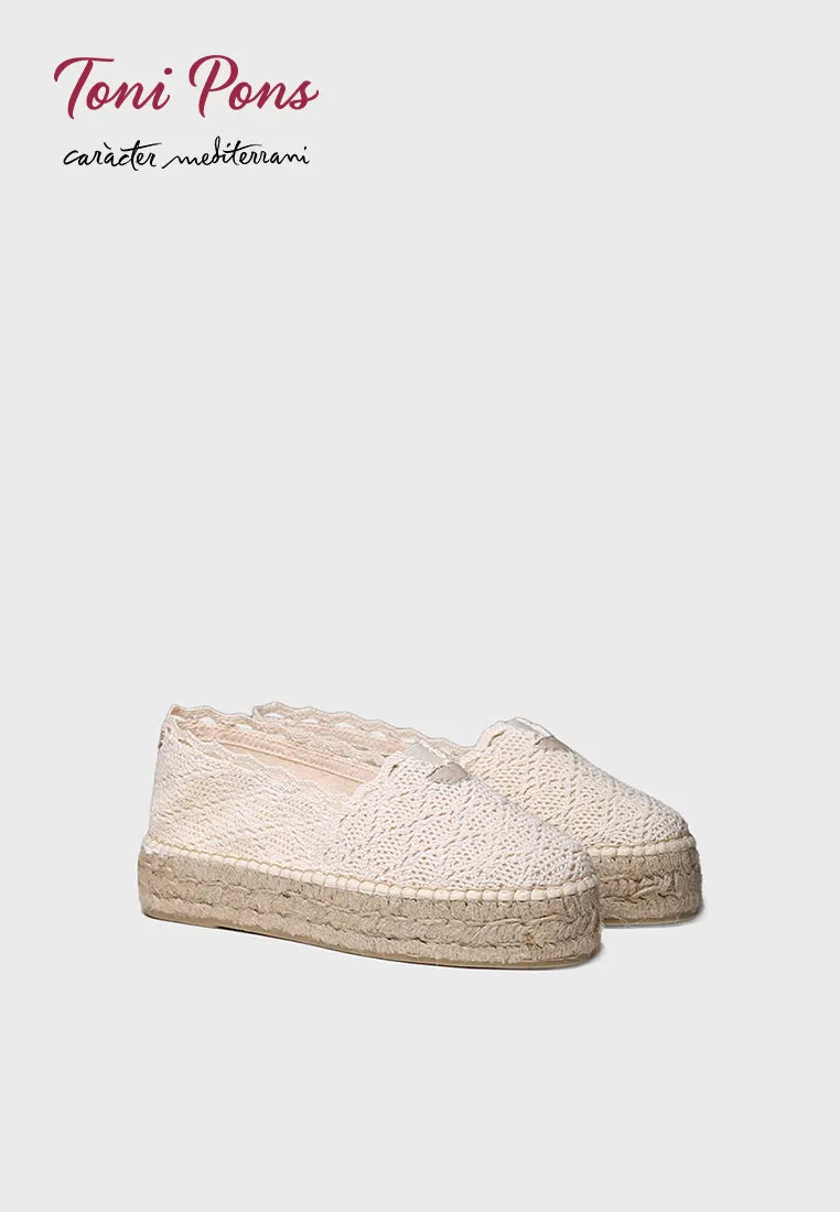 Women's flat espadrilles in crochet - AITANA
