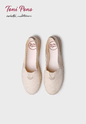 Women's flat espadrilles in crochet - AITANA